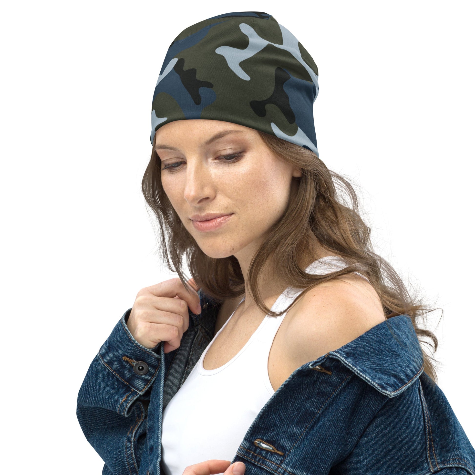 Chinese Type 87 Ocean CAMO Beanie
