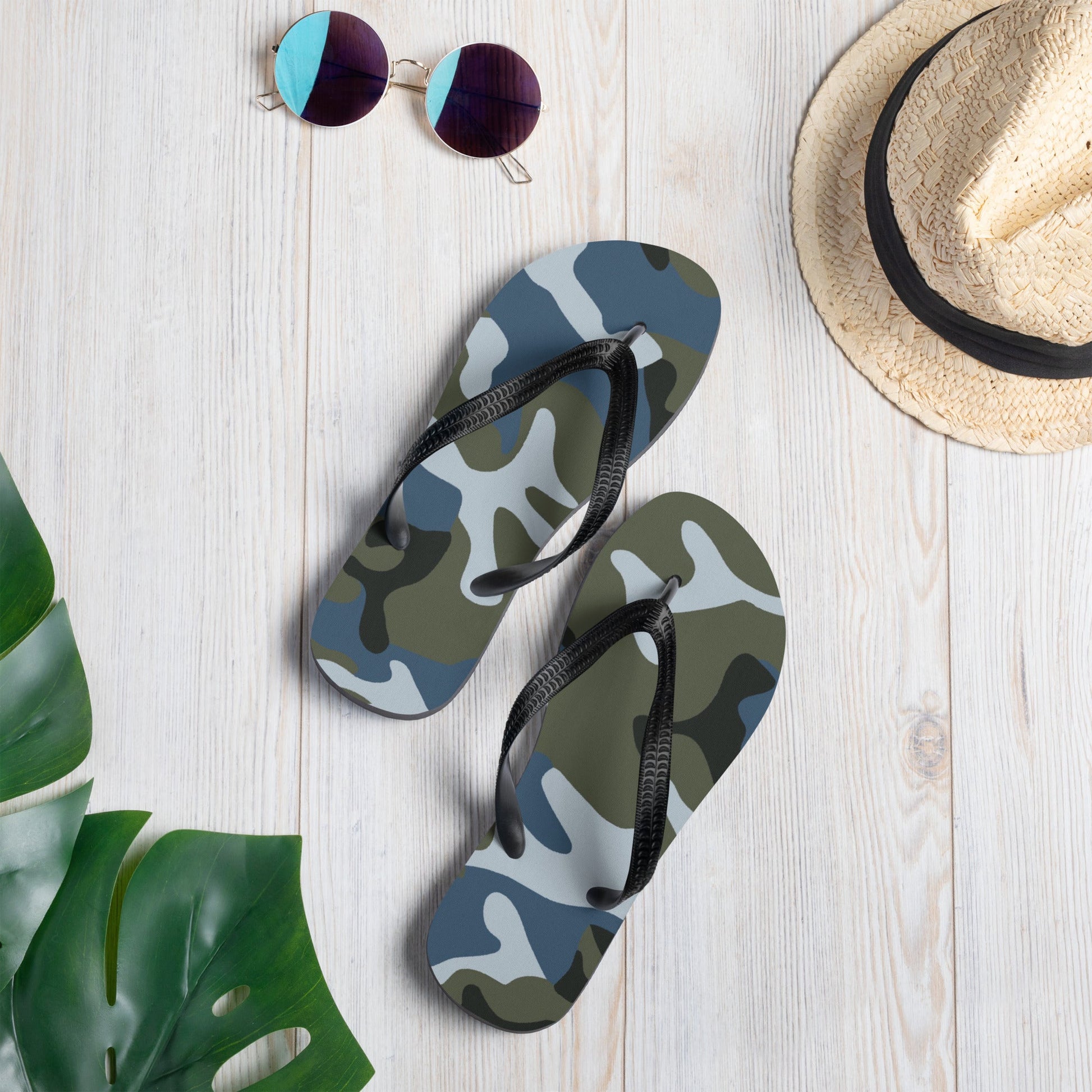Chinese Type 87 Ocean CAMO Flip-Flops - S