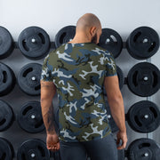 Type 87 Ocean CAMO Mens Athletic T-Shirt - Shirt