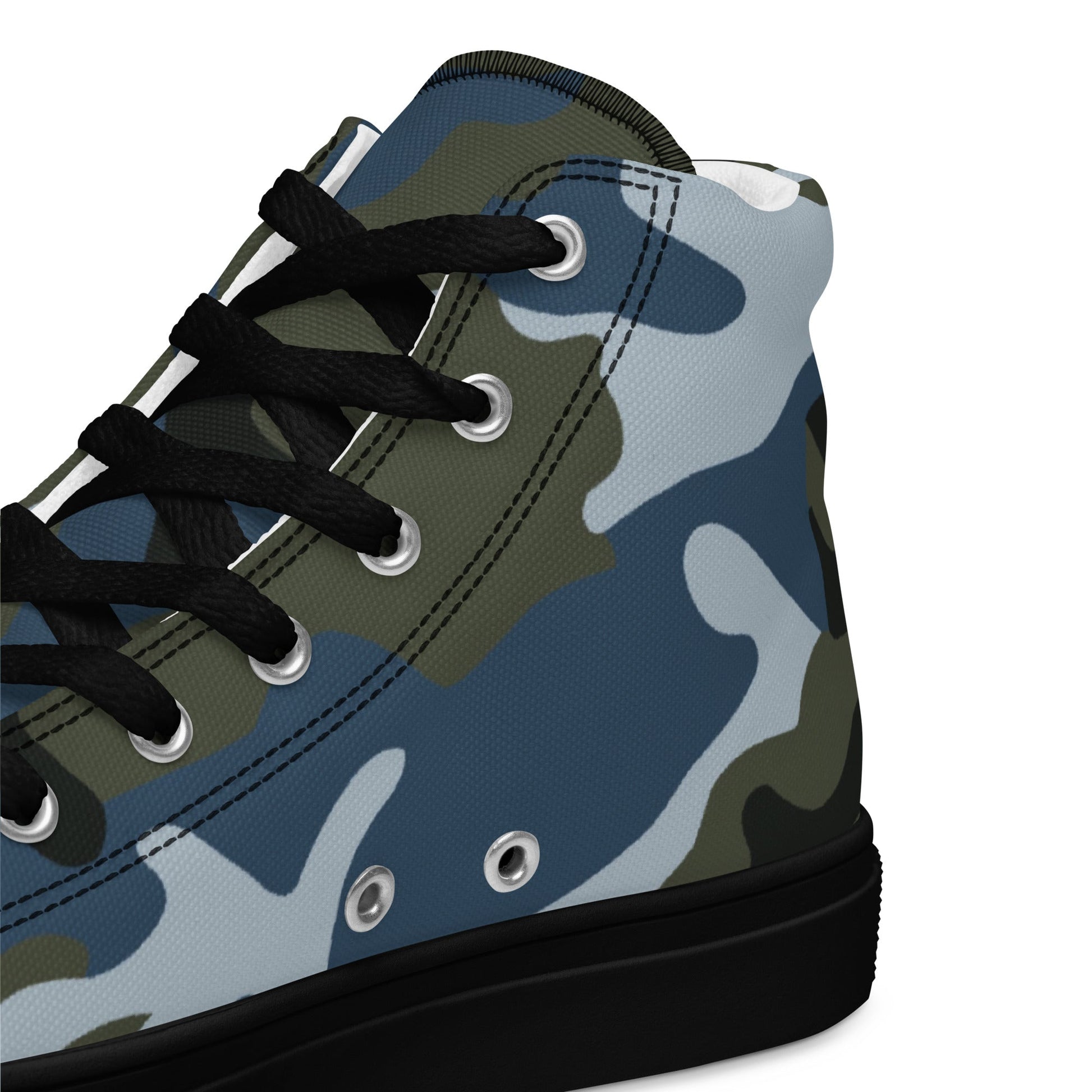 Chinese Type 87 Ocean CAMO Mens High-Top Canvas Shoes