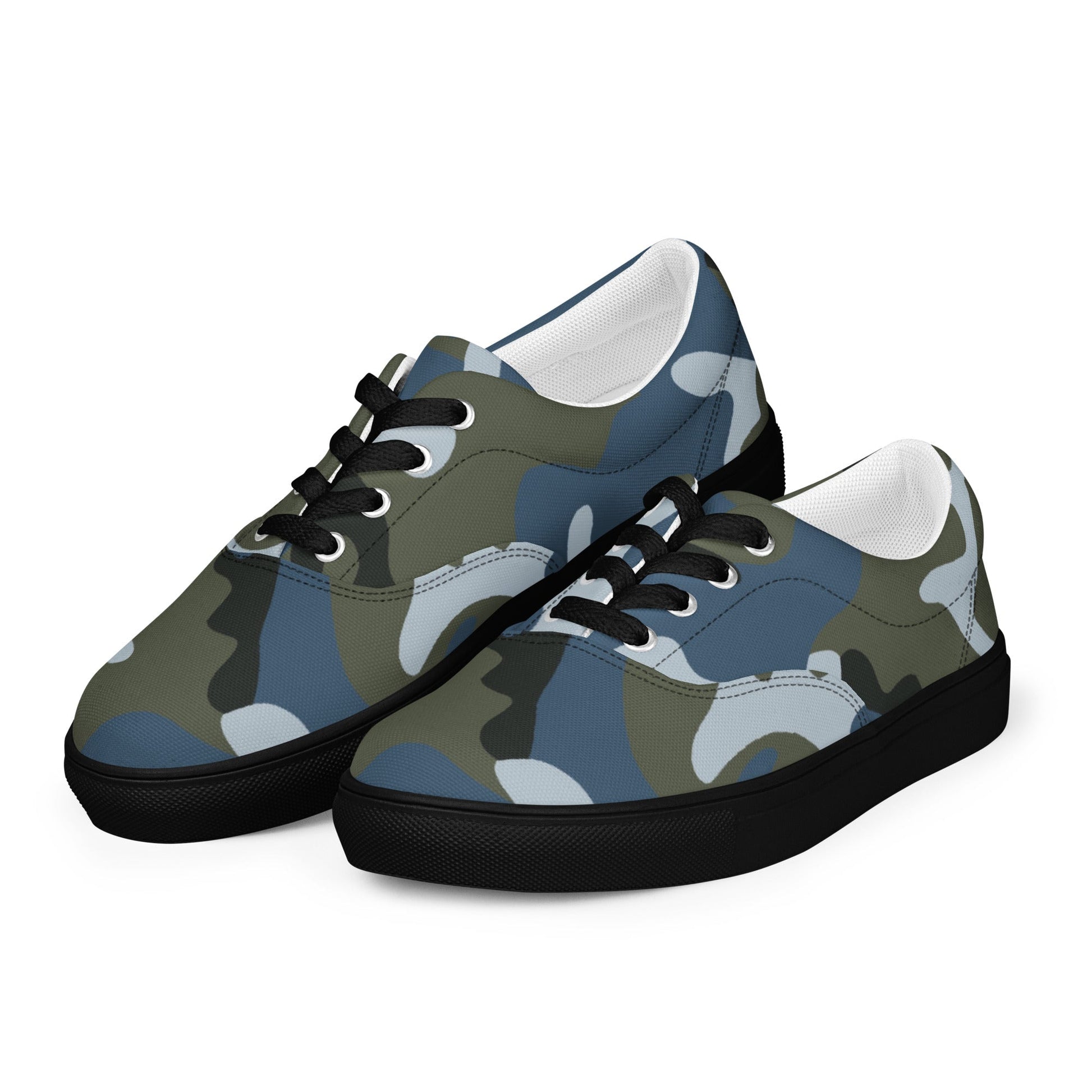 Chinese Type 87 Ocean CAMO Mens Lace-Up Canvas Shoes - Lace-up