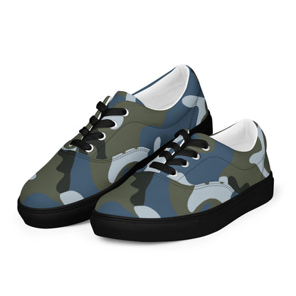 Chinese Type 87 Ocean CAMO Mens Lace-Up Canvas Shoes - Lace-up