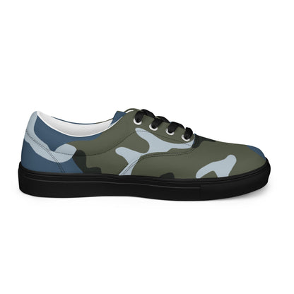 Chinese Type 87 Ocean CAMO Mens Lace-Up Canvas Shoes - Lace-up