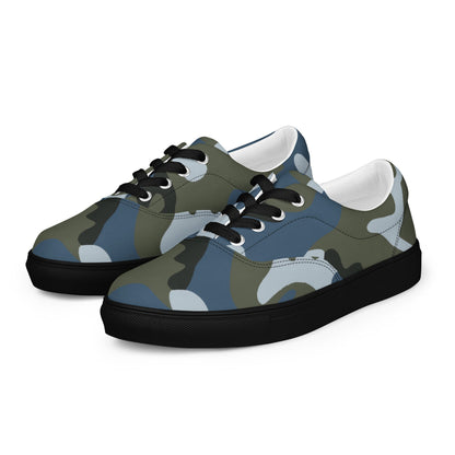 Chinese Type 87 Ocean CAMO Mens Lace-Up Canvas Shoes - Lace-up