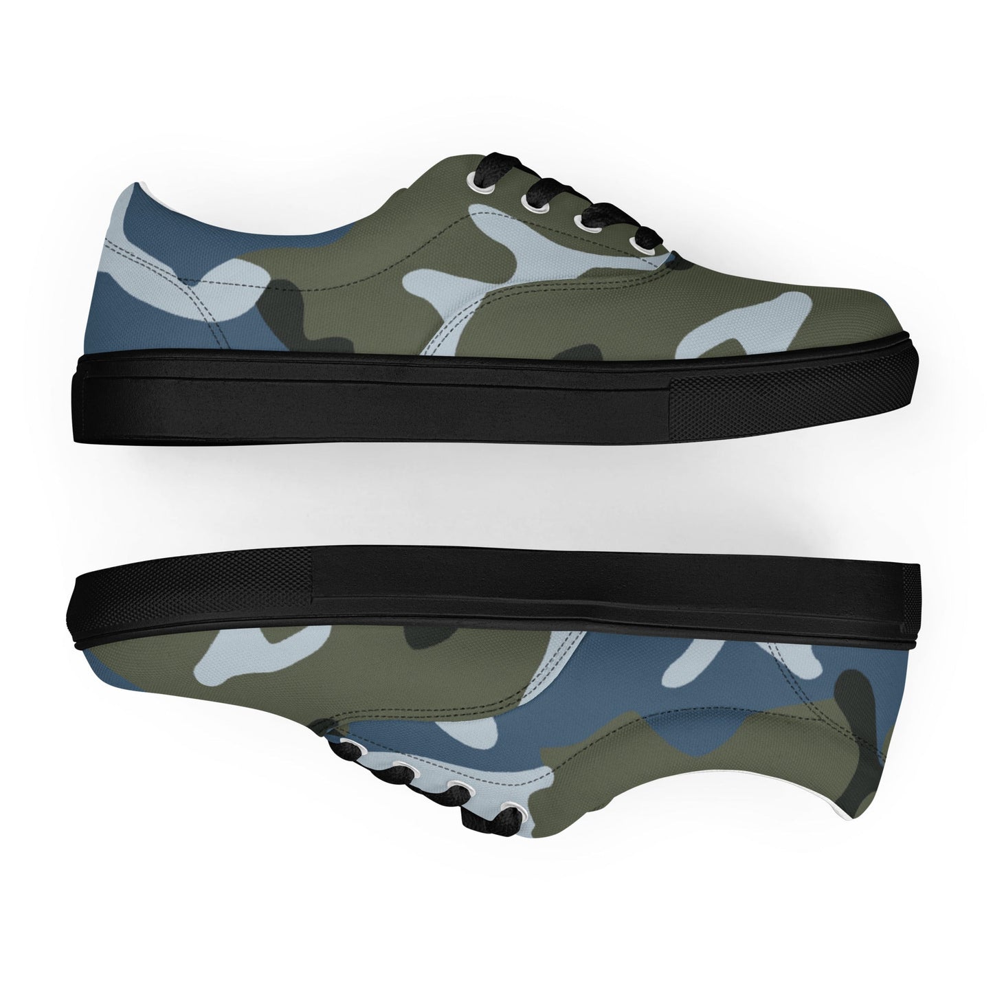 Chinese Type 87 Ocean CAMO Mens Lace-Up Canvas Shoes - Lace-up