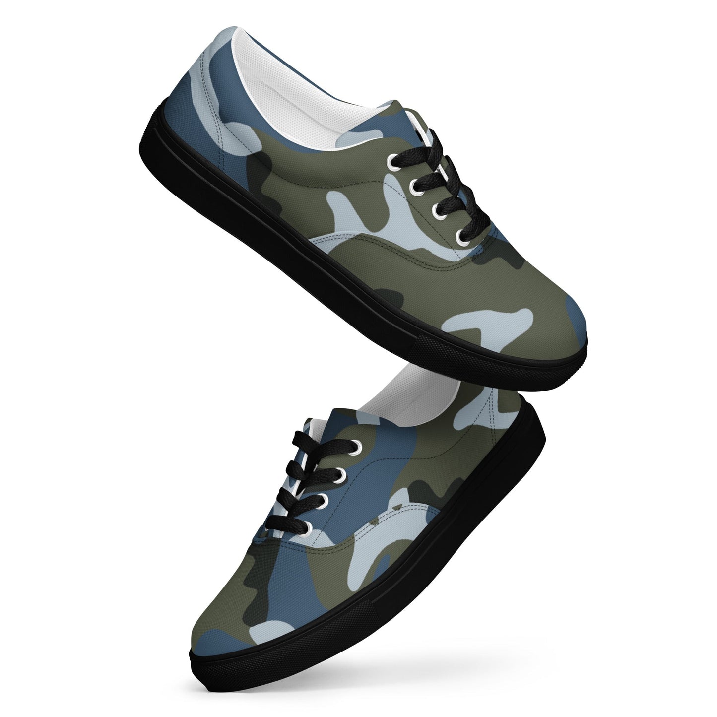 Chinese Type 87 Ocean CAMO Mens Lace-Up Canvas Shoes - Lace-up