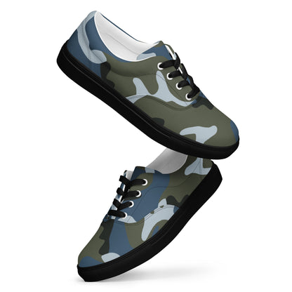 Chinese Type 87 Ocean CAMO Mens Lace-Up Canvas Shoes - Lace-up