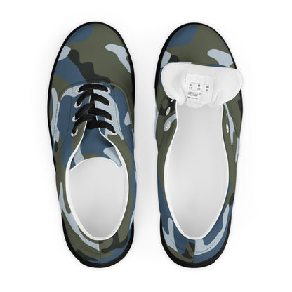 Chinese Type 87 Ocean CAMO Mens Lace-Up Canvas Shoes - Lace-up