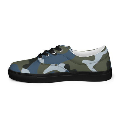 Chinese Type 87 Ocean CAMO Mens Lace-Up Canvas Shoes - Lace-up