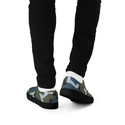 Chinese Type 87 Ocean CAMO Mens Lace-Up Canvas Shoes - Lace-up