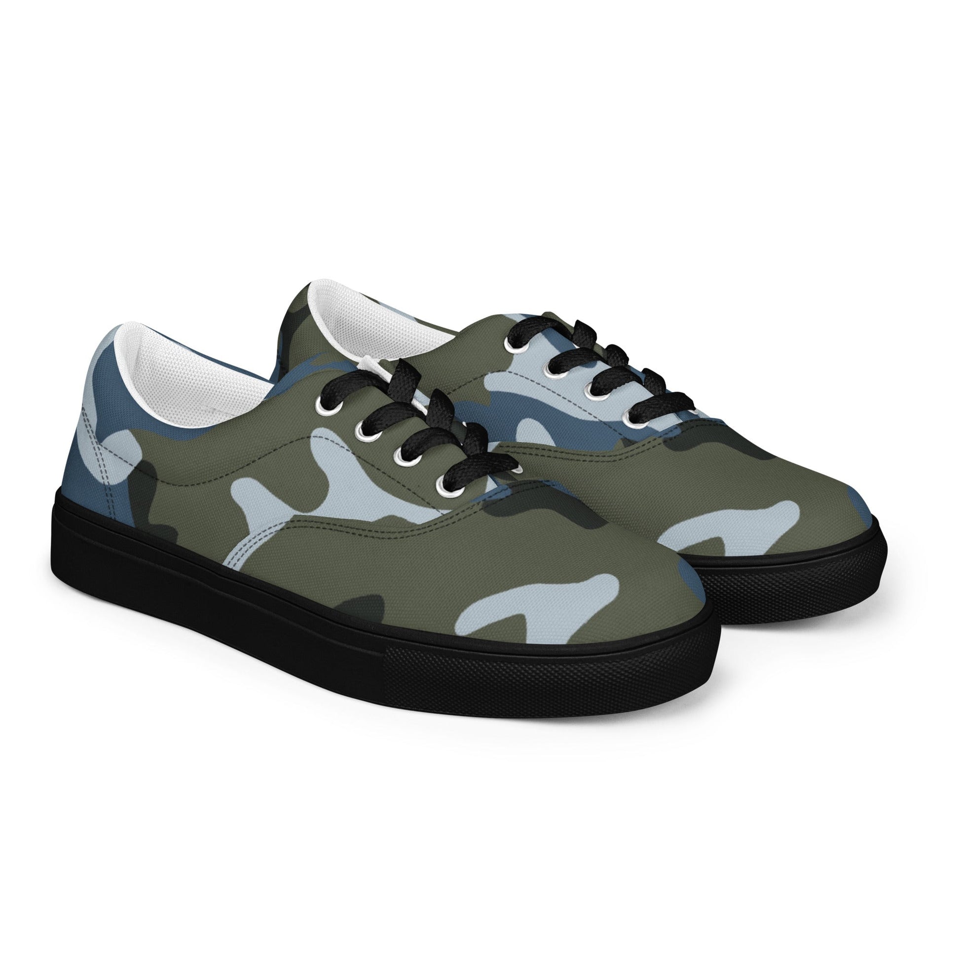 Chinese Type 87 Ocean CAMO Mens Lace-Up Canvas Shoes - Lace-up