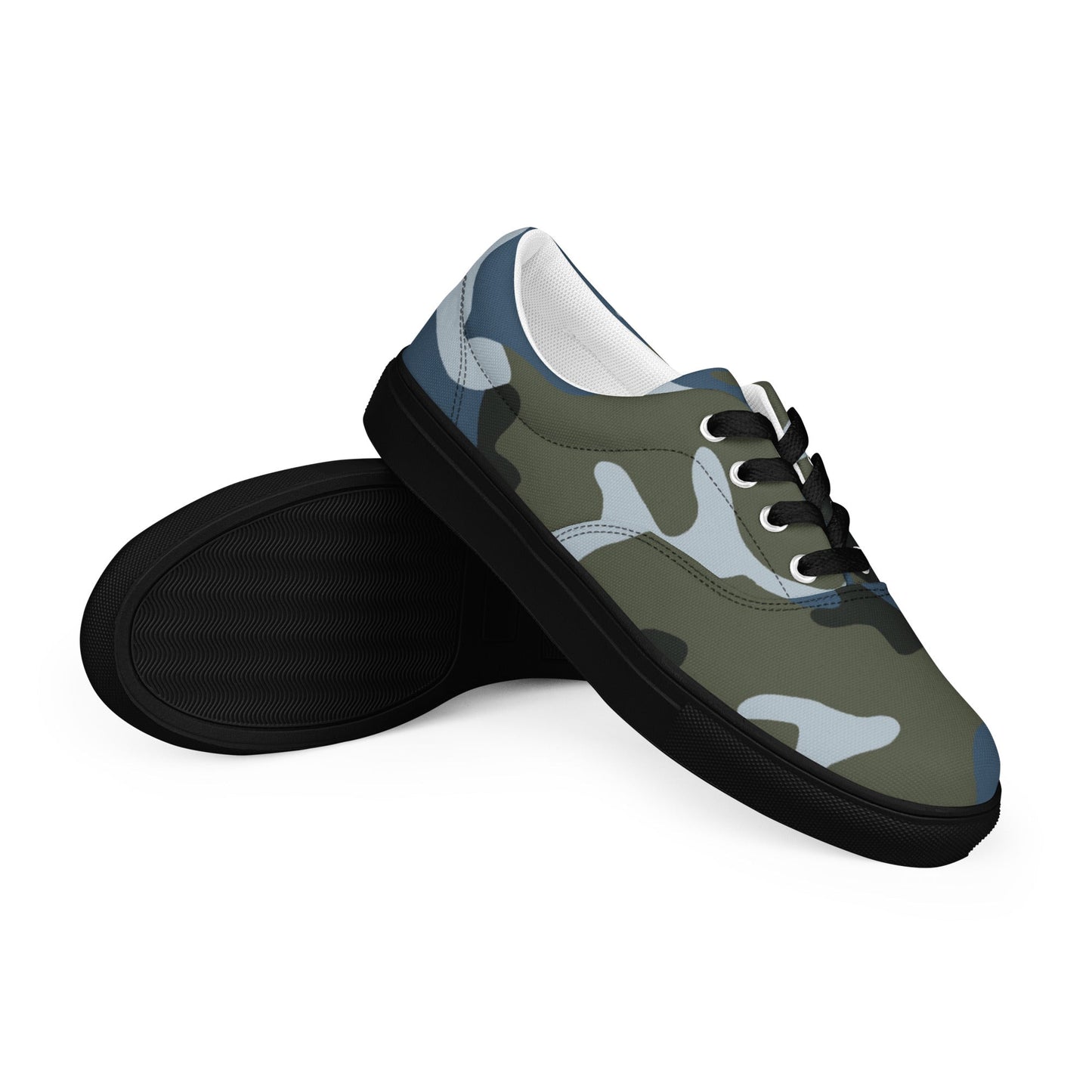 Chinese Type 87 Ocean CAMO Mens Lace-Up Canvas Shoes - 5 - Lace-up