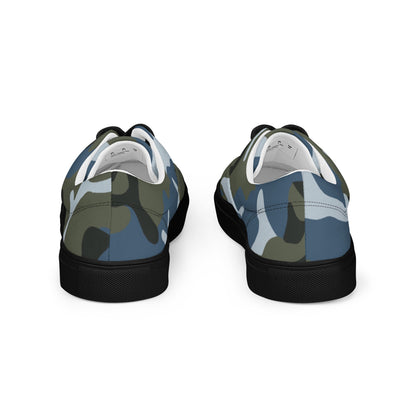 Chinese Type 87 Ocean CAMO Mens Lace-Up Canvas Shoes - Lace-up