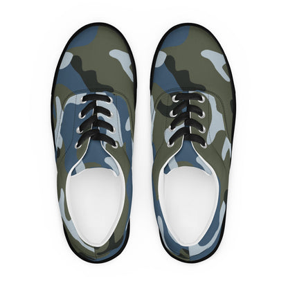 Chinese Type 87 Ocean CAMO Mens Lace-Up Canvas Shoes - Lace-up
