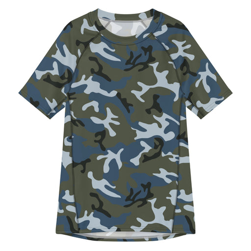 Type 87 Ocean CAMO Mens Short-Sleeve Rash Guard - 2XS - SS