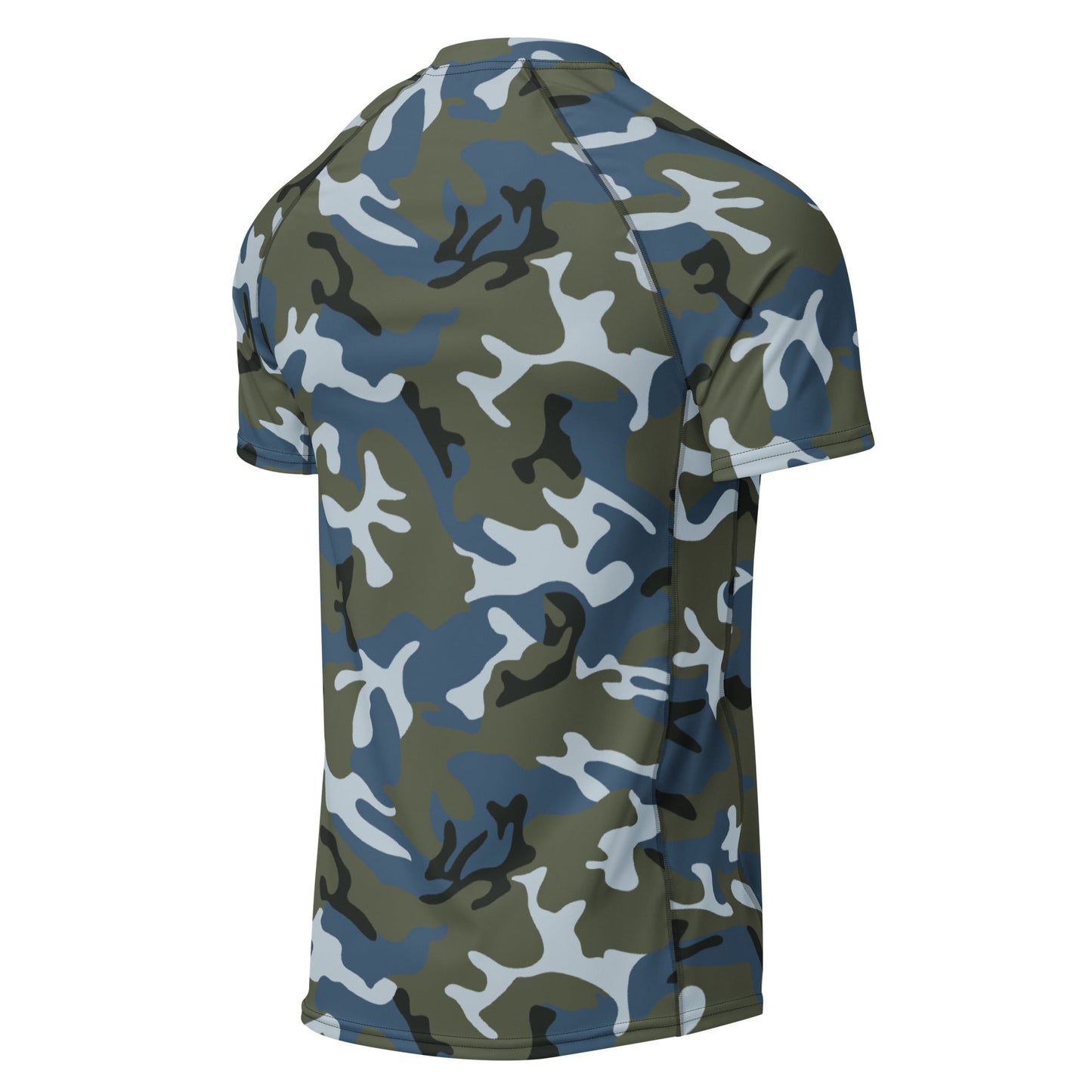 Chinese Type 87 Ocean CAMO Mens Short-Sleeve Rash Guard