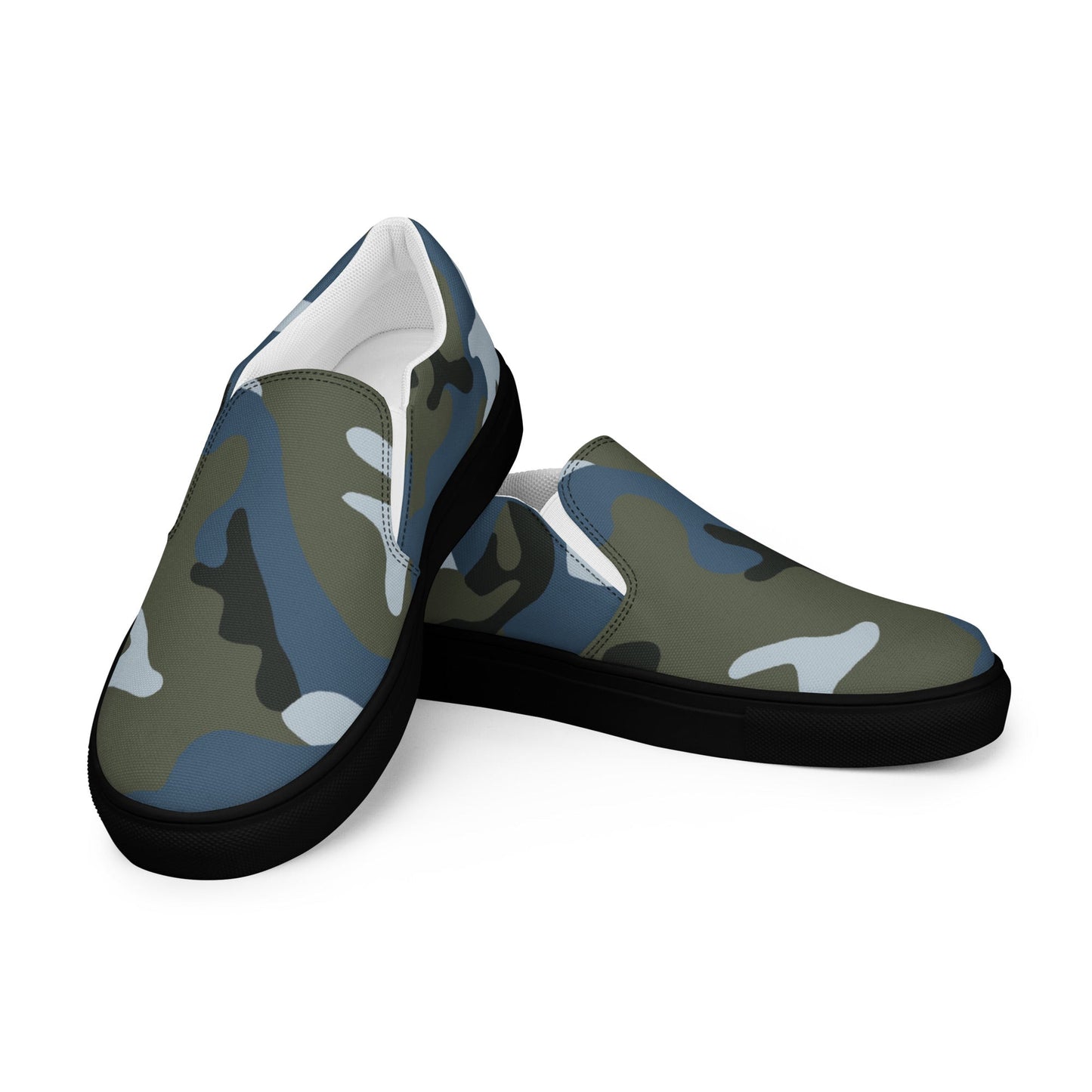 Chinese Type 87 Ocean CAMO Mens Slip-On Canvas Shoes - 5
