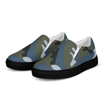 Chinese Type 87 Ocean CAMO Mens Slip-On Canvas Shoes