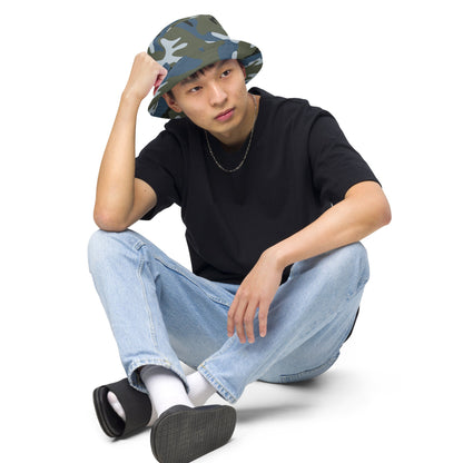 Chinese Type 87 Ocean CAMO Reversible Bucket Hat