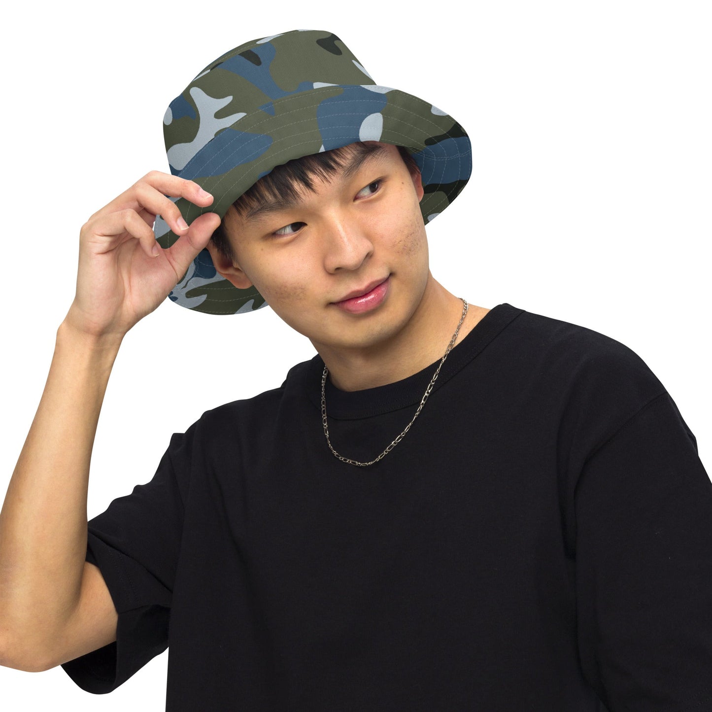 Chinese Type 87 Ocean CAMO Reversible Bucket Hat