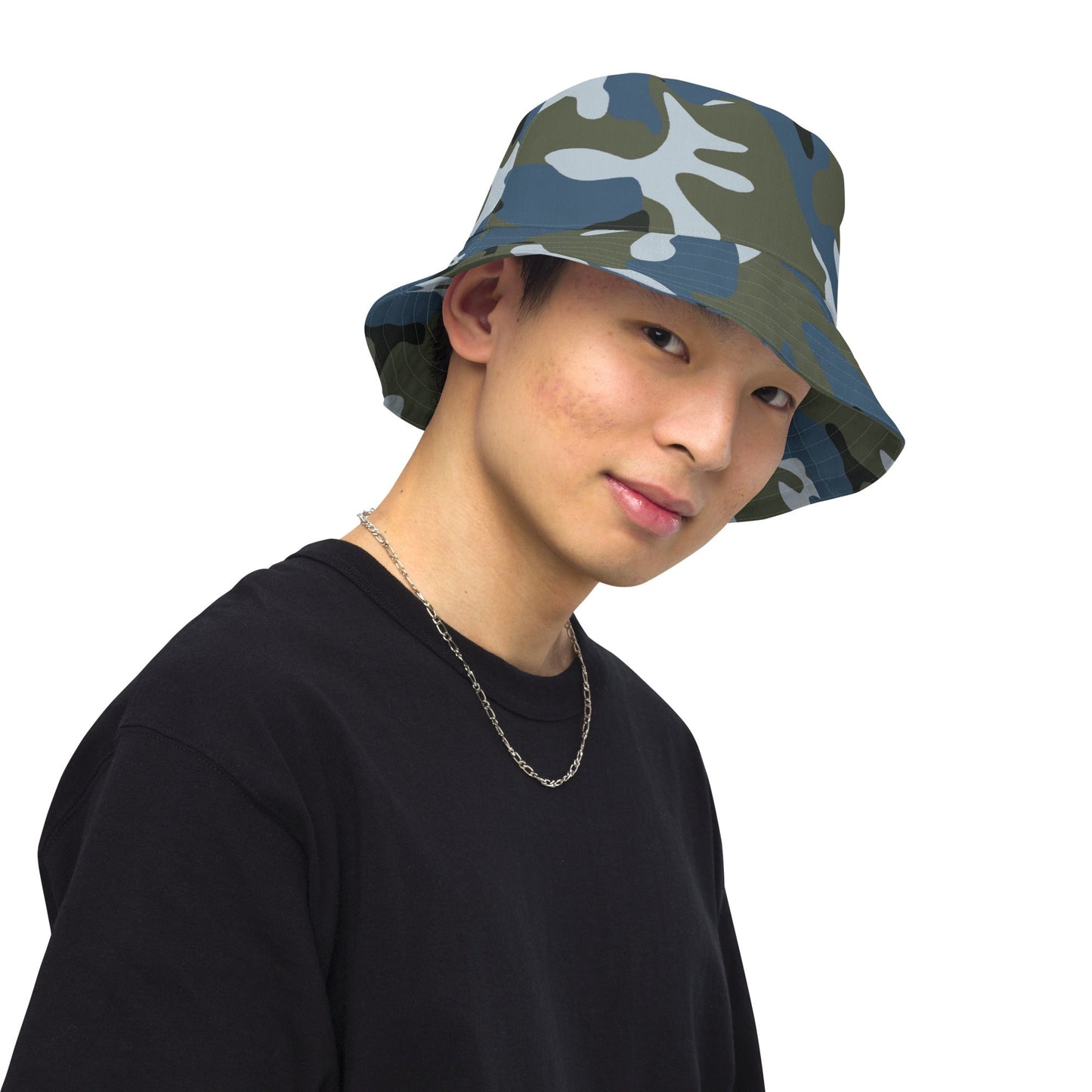 Chinese Type 87 Ocean CAMO Reversible Bucket Hat