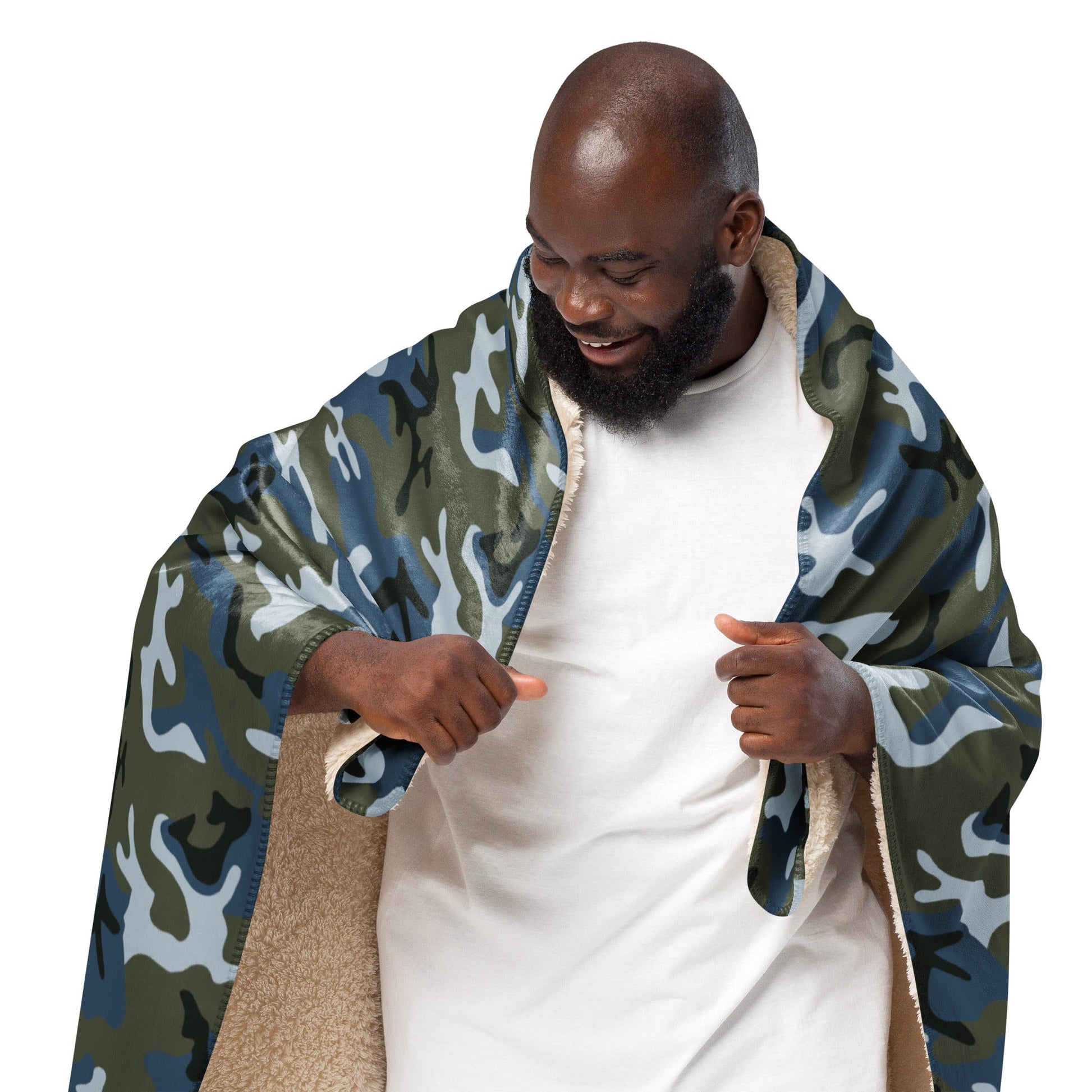 Chinese Type 87 Ocean CAMO Sherpa Blanket