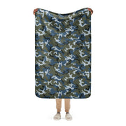 Type 87 Ocean CAMO Sherpa Blanket - 37″×57″