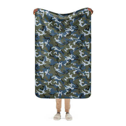 Chinese Type 87 Ocean CAMO Sherpa Blanket - 37″×57″
