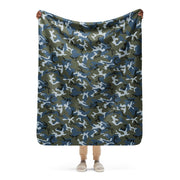Type 87 Ocean CAMO Sherpa Blanket - 50″×60″