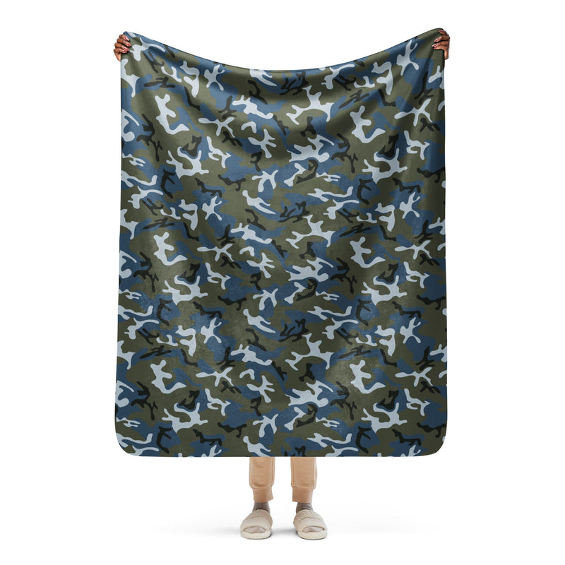Type 87 Ocean CAMO Sherpa Blanket - 50″×60″