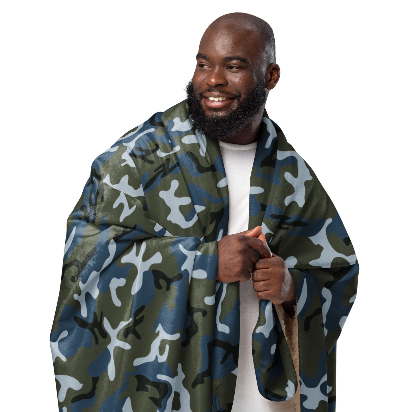 Chinese Type 87 Ocean CAMO Sherpa Blanket