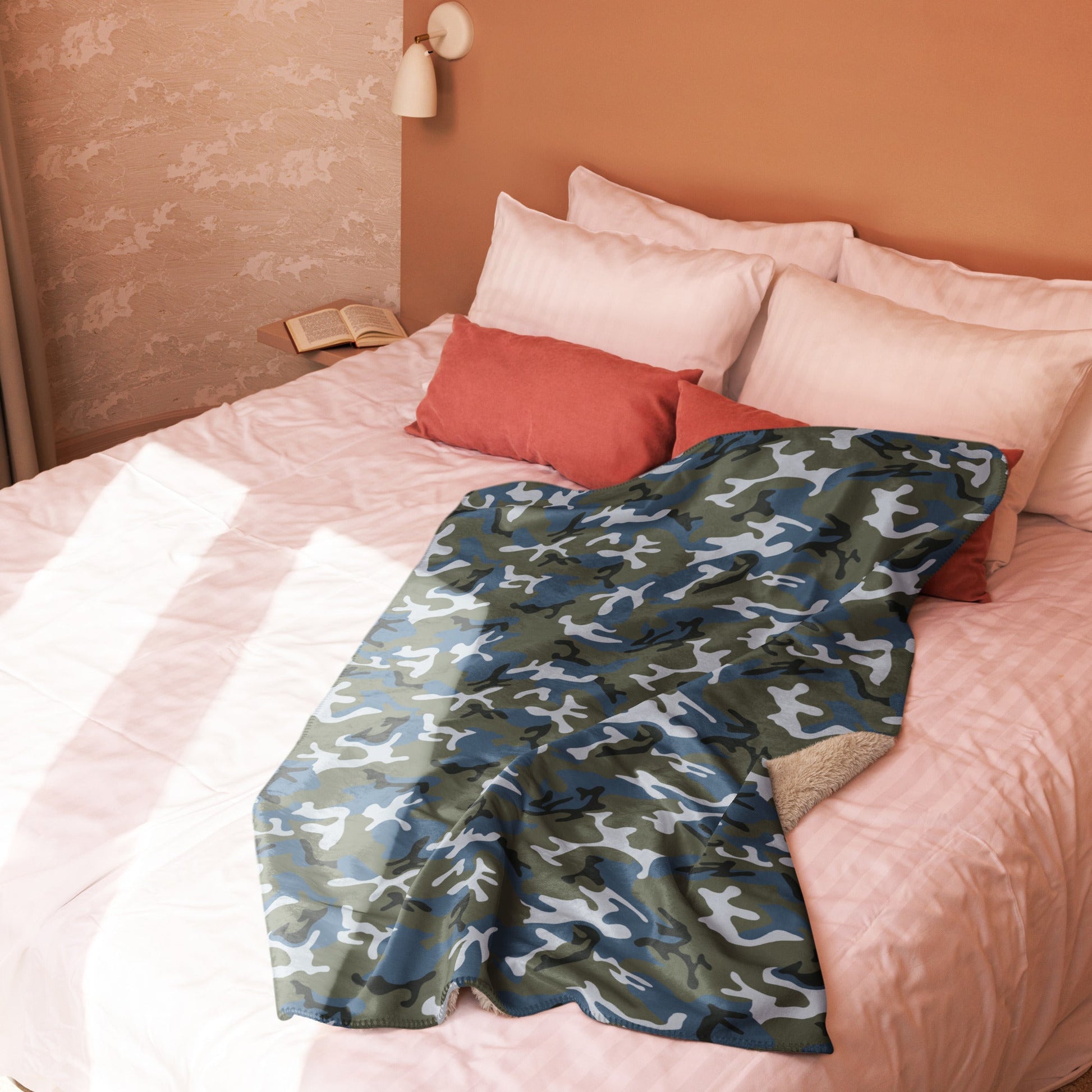 Chinese Type 87 Ocean CAMO Sherpa Blanket