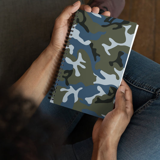 Chinese Type 87 Ocean CAMO Spiral Notebook