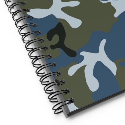 Chinese Type 87 Ocean CAMO Spiral Notebook