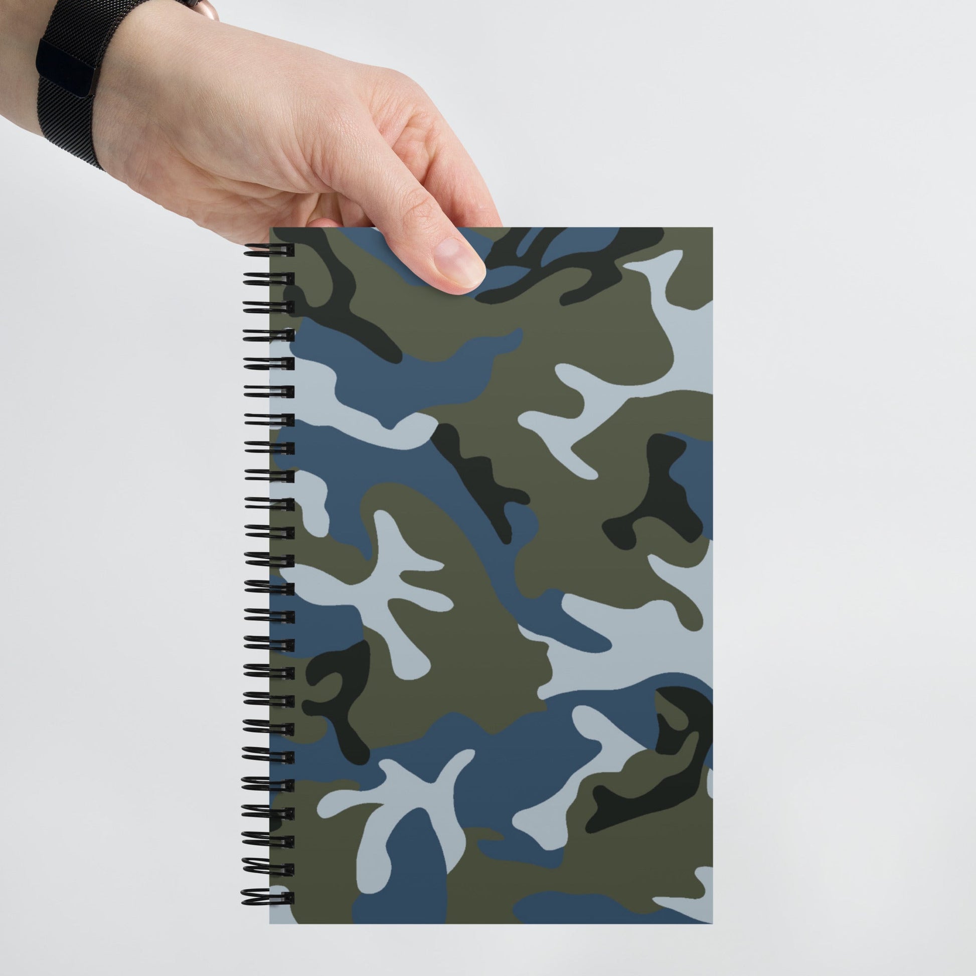 Chinese Type 87 Ocean CAMO Spiral Notebook