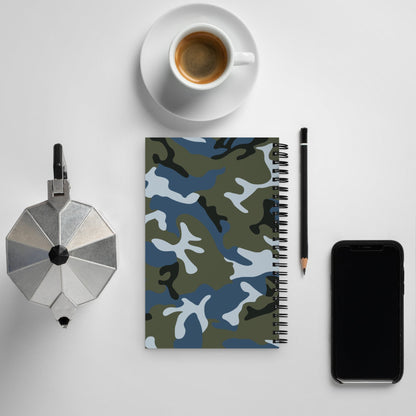 Chinese Type 87 Ocean CAMO Spiral Notebook