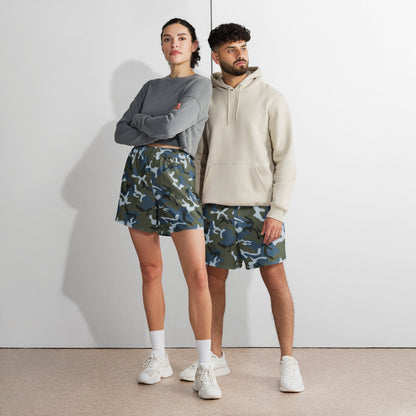 Chinese Type 87 Ocean CAMO Unisex Athletic Long Shorts