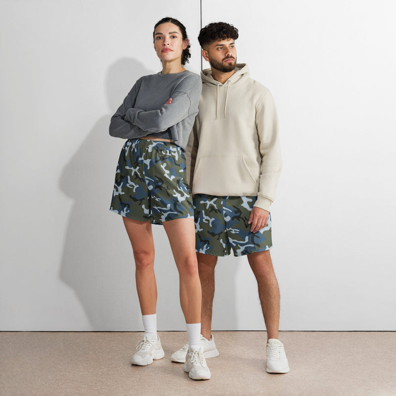 Type 87 Ocean CAMO Unisex Athletic Long Shorts