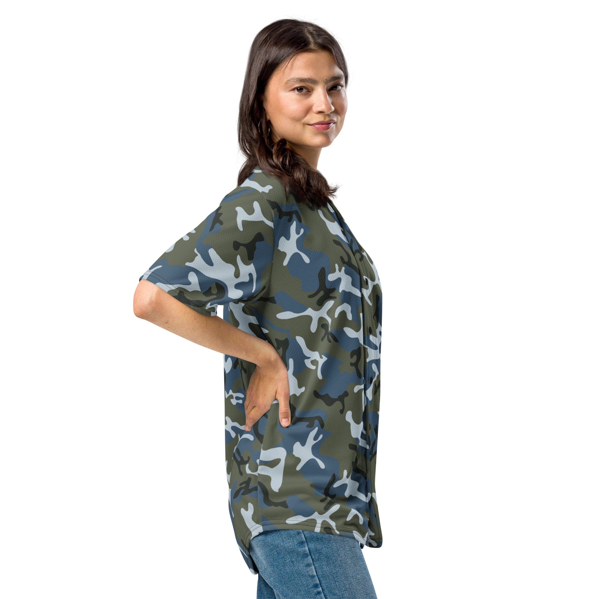 Chinese Type 87 Ocean CAMO Unisex Baseball Jersey