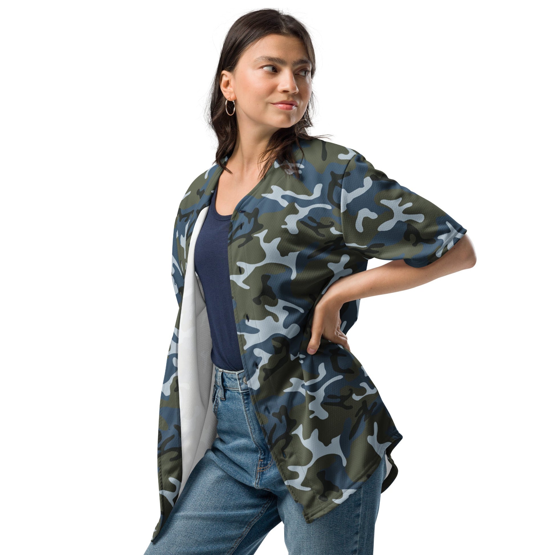 Chinese Type 87 Ocean CAMO Unisex Baseball Jersey