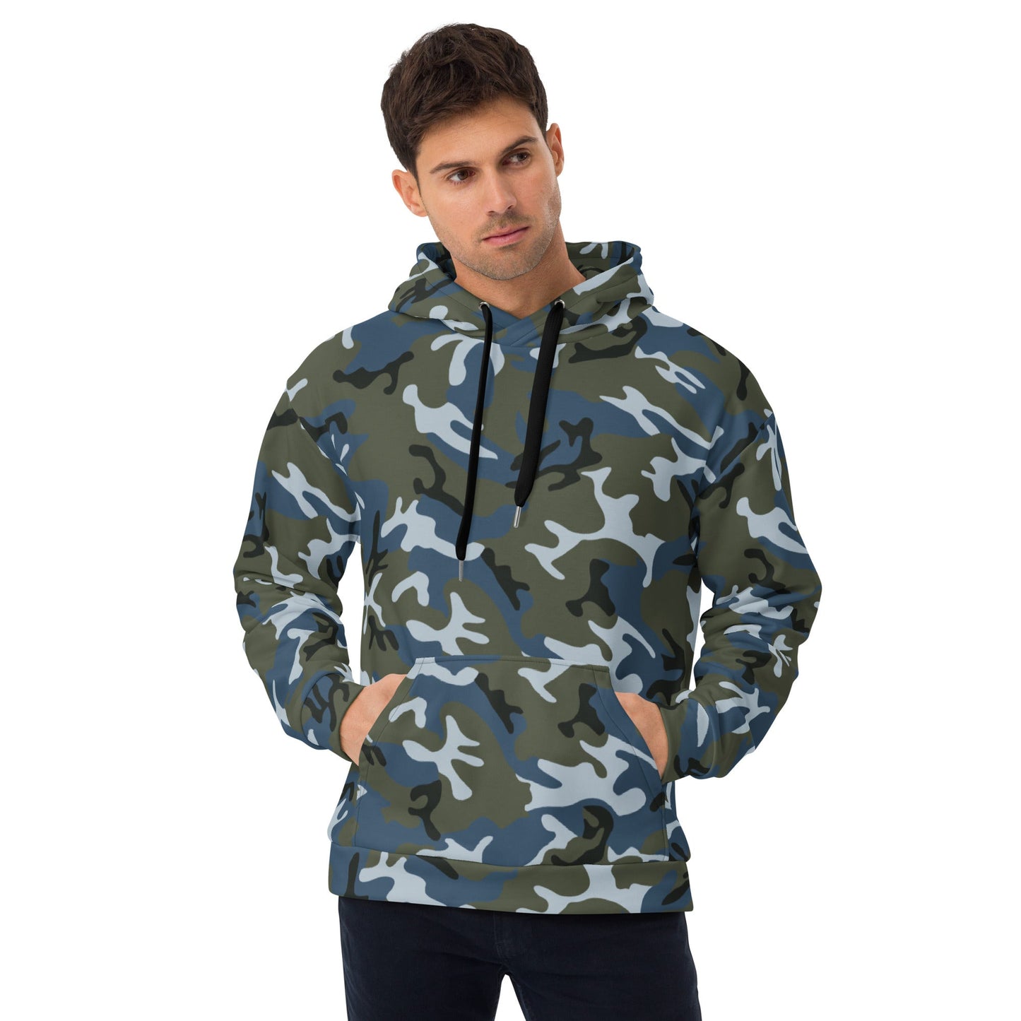 Chinese Type 87 Ocean CAMO Unisex Hoodie - 2XS