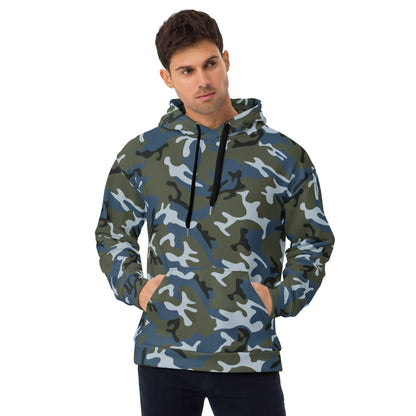 Chinese Type 87 Ocean CAMO Unisex Hoodie - 2XS