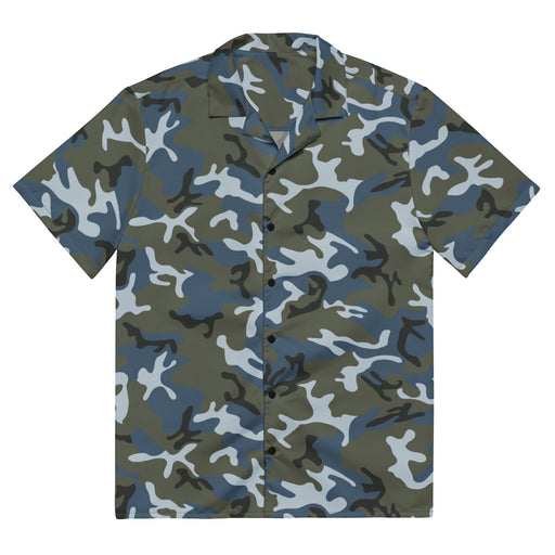 Type 87 Ocean CAMO Unisex Short-Sleeve Button Shirt - Button-Up