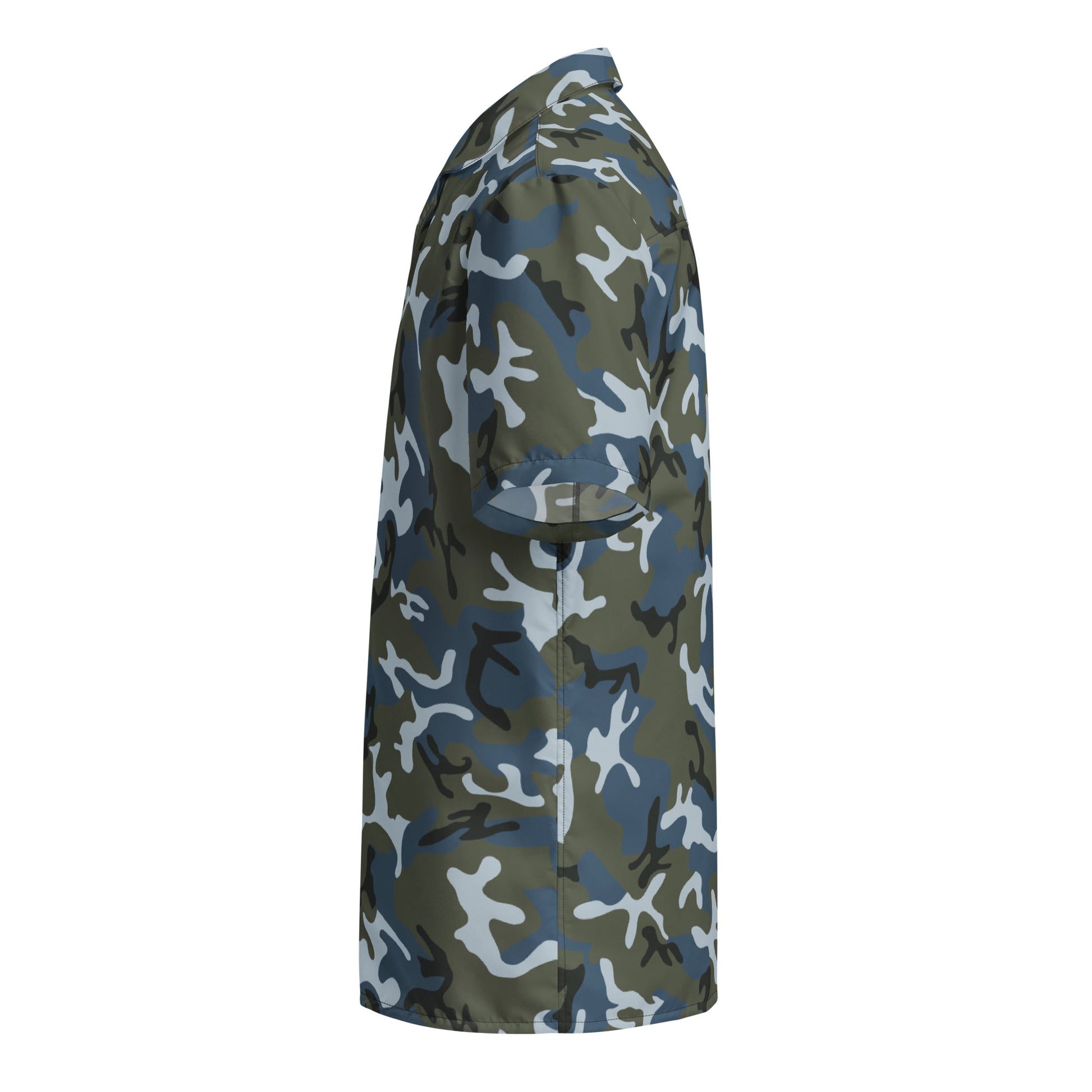 Chinese Type 87 Ocean CAMO Unisex Short-Sleeve Button Shirt