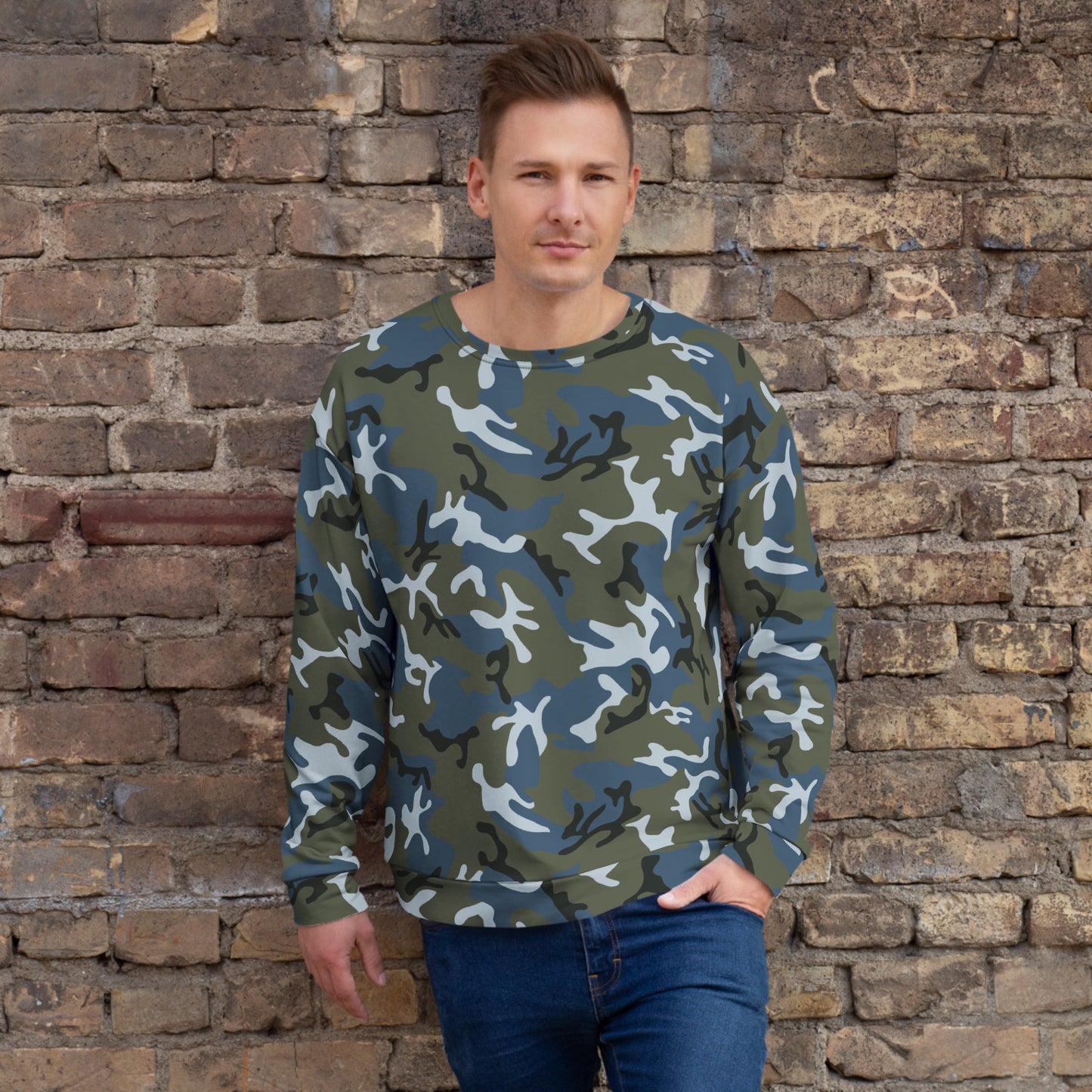 Chinese Type 87 Ocean CAMO Unisex Sweatshirt - 2XS
