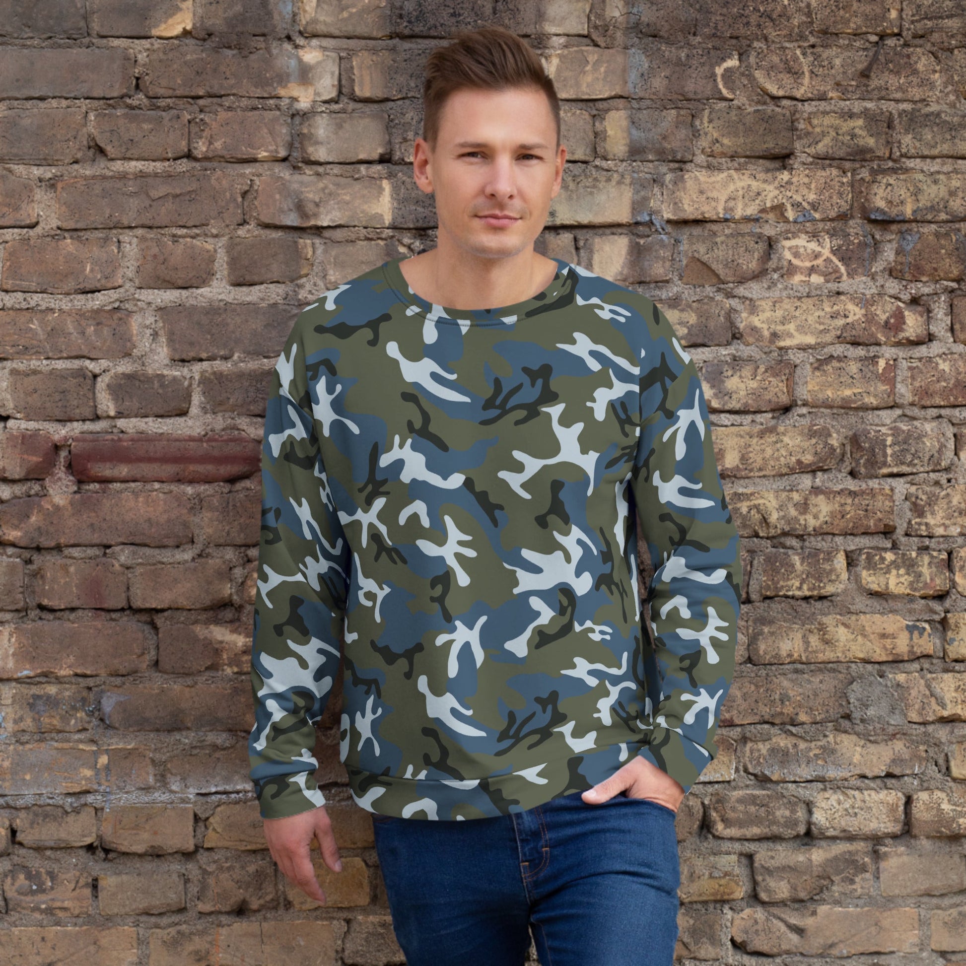 Chinese Type 87 Ocean CAMO Unisex Sweatshirt - 2XS