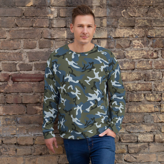 Chinese Type 87 Ocean CAMO Unisex Sweatshirt - 2XS