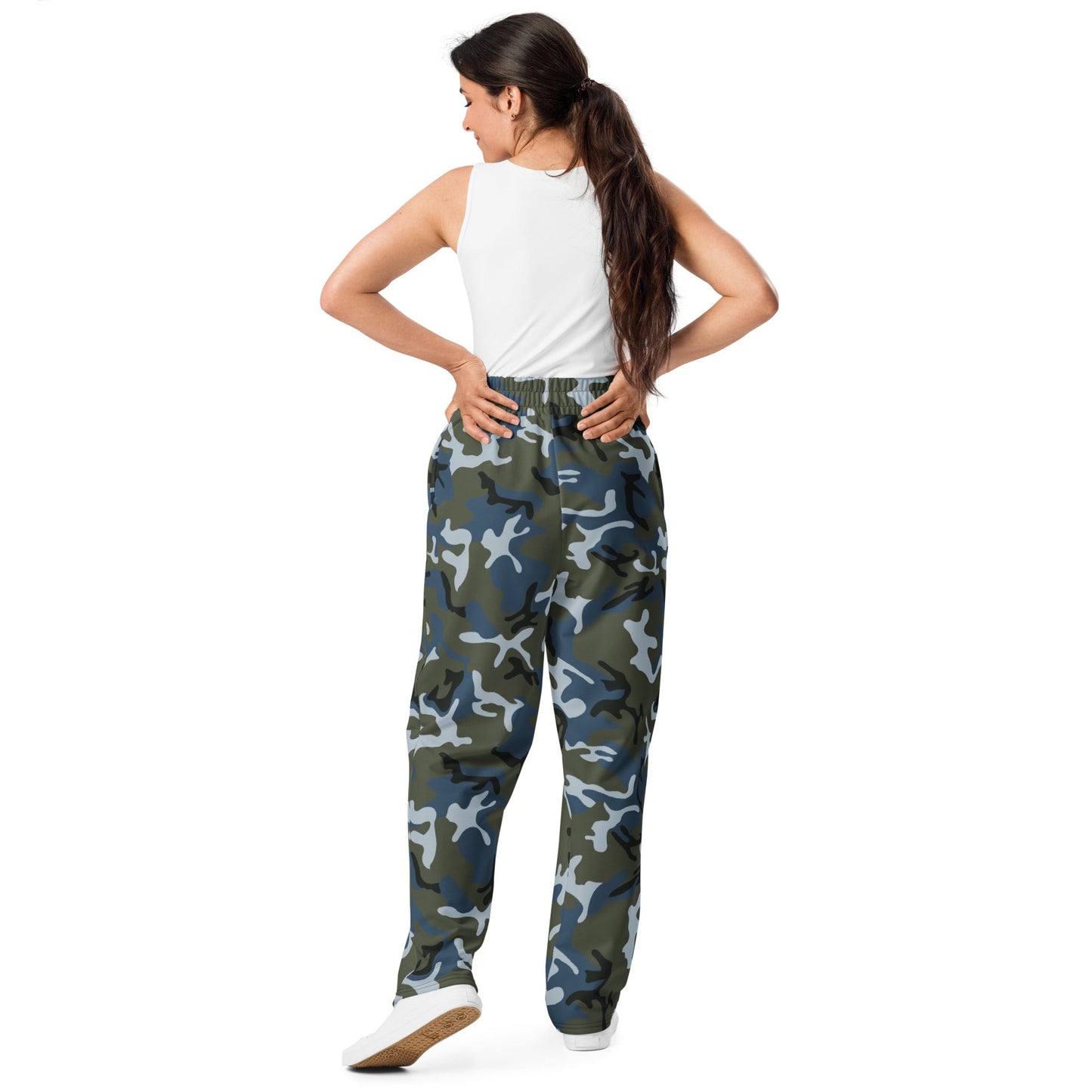 Chinese Type 87 Ocean CAMO Unisex Wide-Leg Joggers