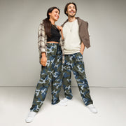 Type 87 Ocean CAMO Unisex Wide-Leg Joggers - 2XS