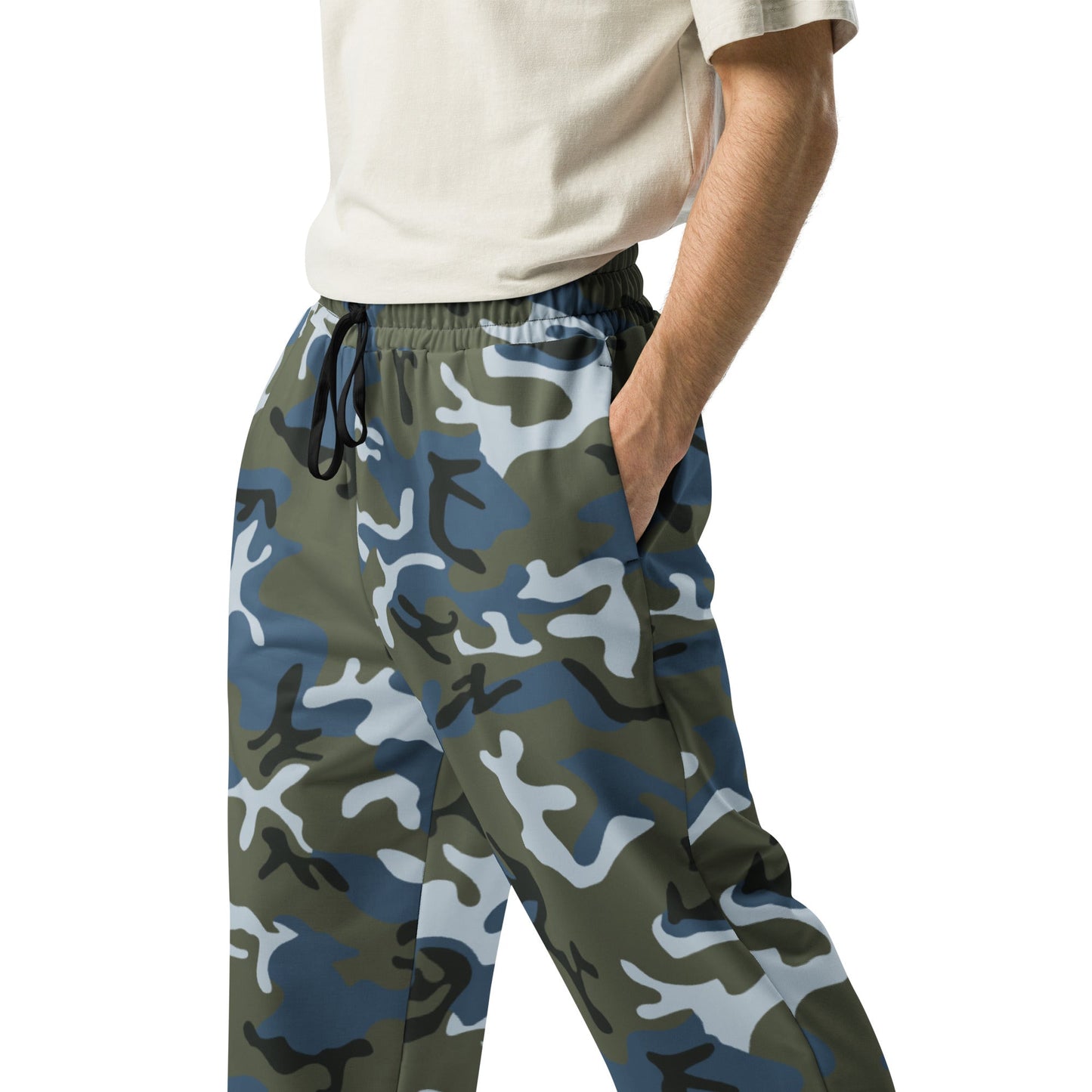 Chinese Type 87 Ocean CAMO Unisex Wide-Leg Joggers